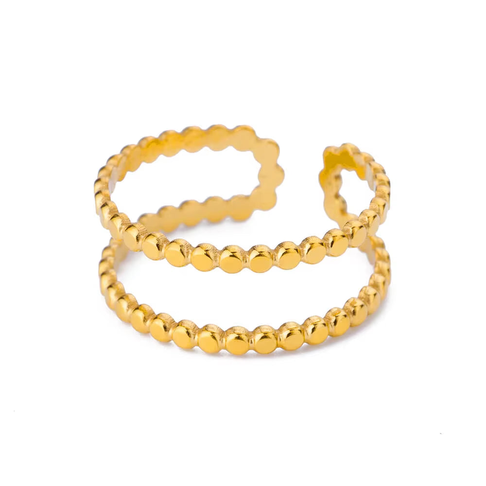 Stainless Steel Rings for Women Gold Color Couple Heart Ring 2023 Trend New in Wedding Aesthetic Luxury Jewelry Anillos Mujer