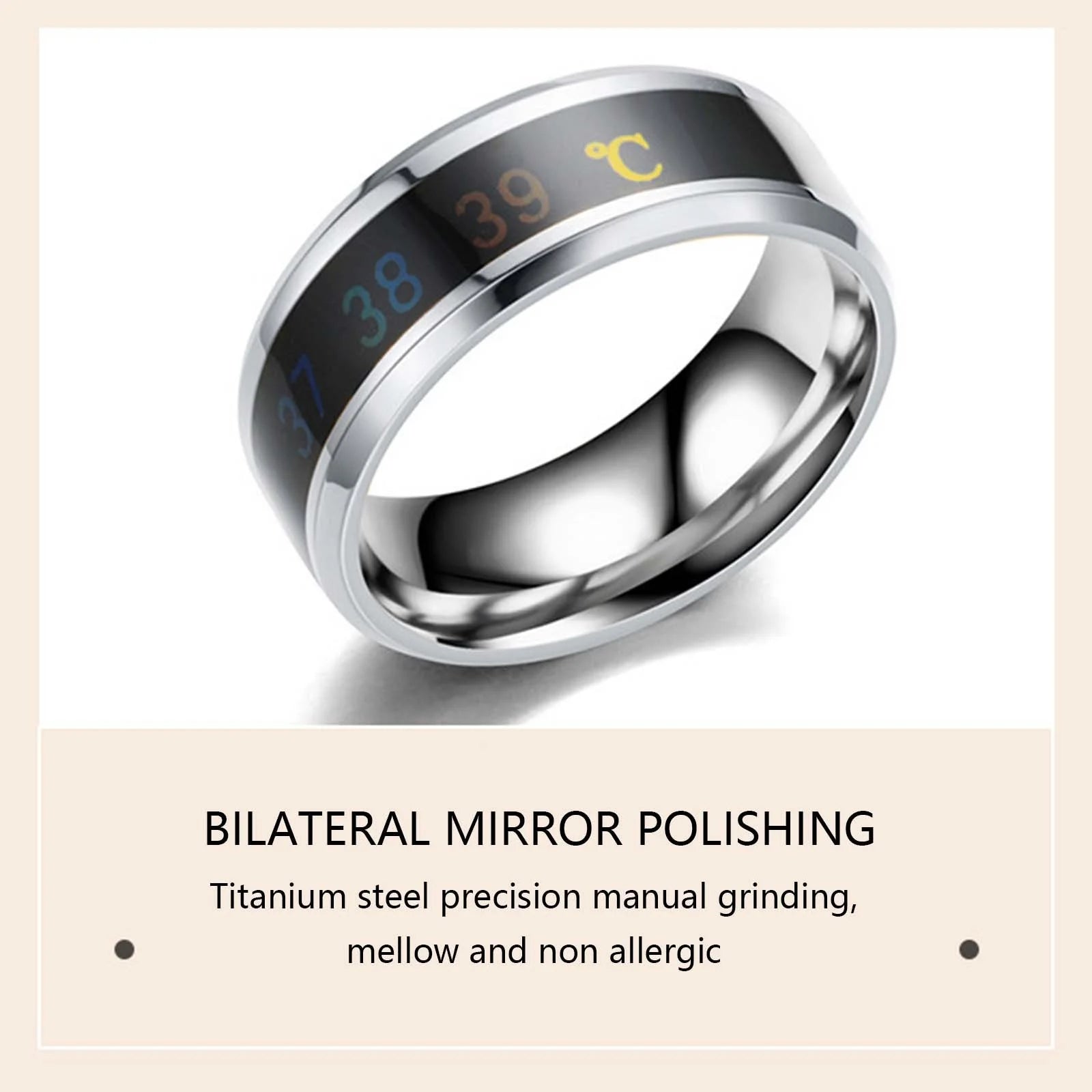 Nfc Mobile Phone Smart Ring Stainless Steel Ring Wireless Radio Frequency Communication Water Resistance Jewelry